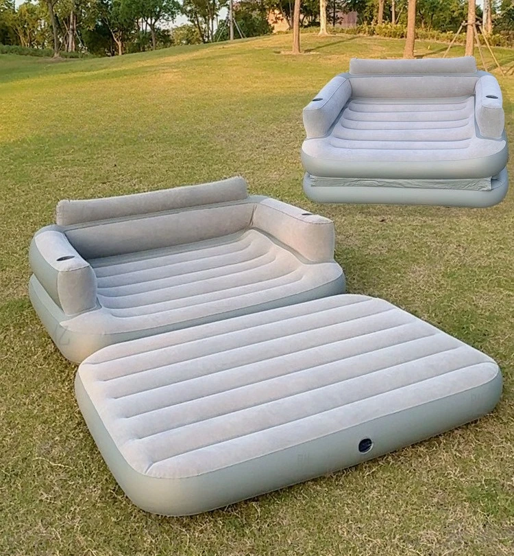 

Durable and Comfortable Air Mattress Couch and Bed Inflatable Portable Air Sofa Bed with Armrests Cadeira أسرّة Матрас Надувной