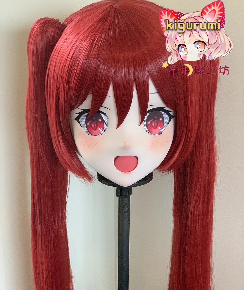 

(XYQ030)Customize Character Crossdressing Female/Girl PLA Full Head With Lock Anime Cosplay Japanese Animego Kigurumi Mask