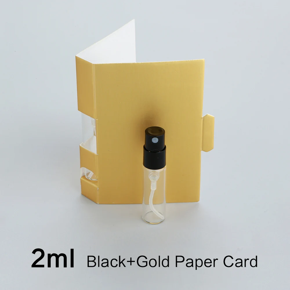 50/100 Stück 2ml 3ml Bajonett-Glasfläschchen Parfümflaschen Verpackung mit Papierkarten Mini-Duftproben-Testerflasche – Detail 8