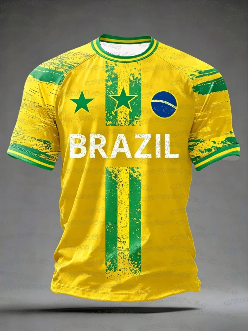 2026 Sommer Neue Herren- und Damen-Sporttrikots Brasilien Klassisches Brasilien Kurzarm-T-Shirt Lässiges Sport-T-Shirt Oberteil