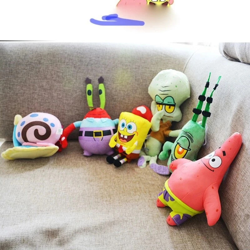 20-30cm Spong Toy Patrick Star Plush Toy Soft Cartoon Animal Doll For Children Animation Dolls Kids Birthday Gift