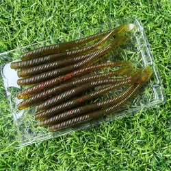 MUKUN 10PCS Stick Soft Bait 10cm 2.3g Silicone Worm Sinking Minnow Swimbait Wobblers Freshwater Bass Pike Soft Fishing Lures