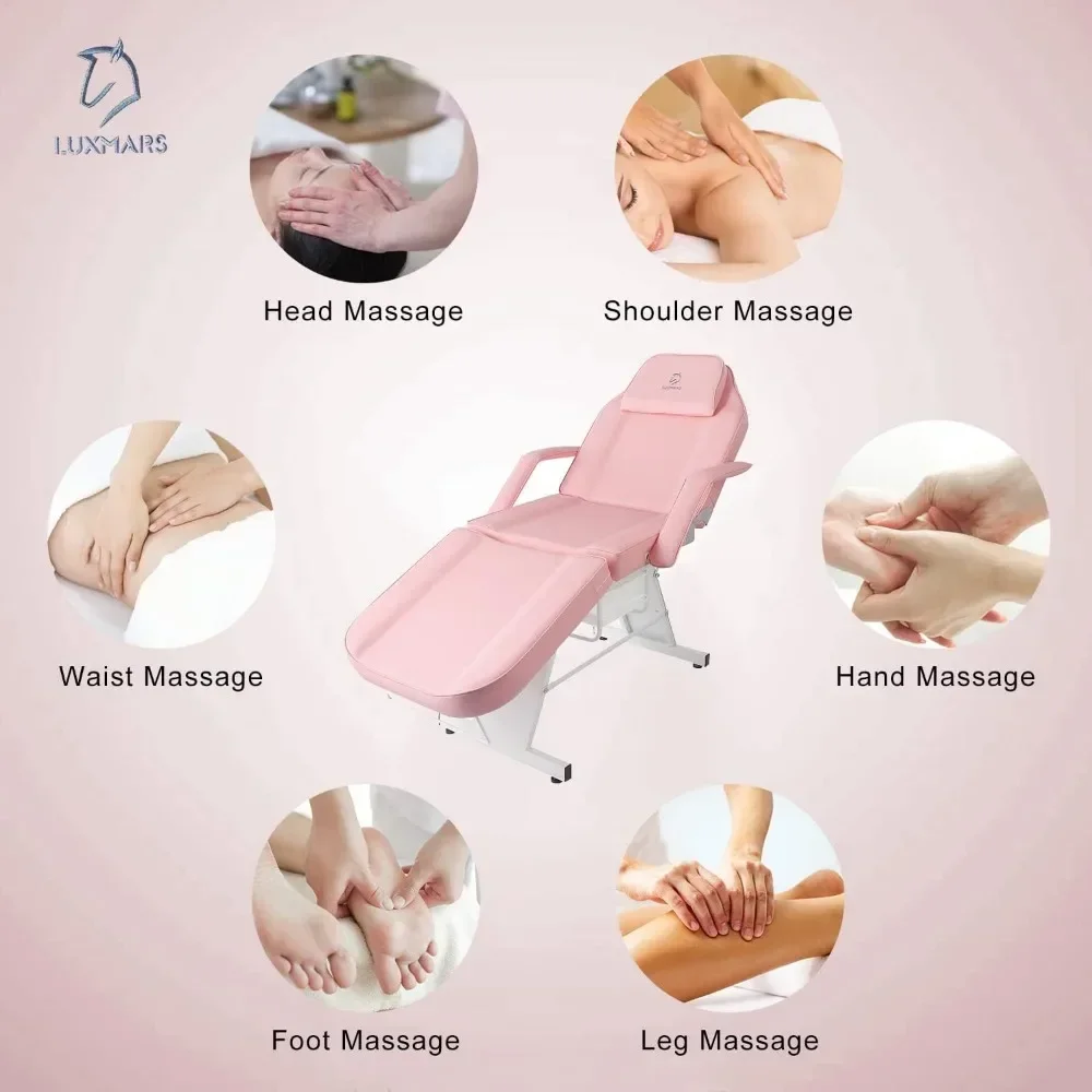 Pedicure Chairs, Tattoo Chair Massage Bed Salon Bed with Hydraulic Stool for Professional Massage Facial Beauty Pedicure Chairs