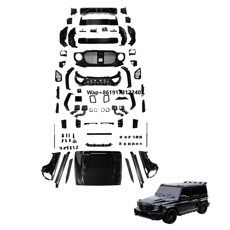 

G900 Style Auto Parts Body Kit Передний бампер Губа Автомобильный бампер Комплект кузова для класса G
