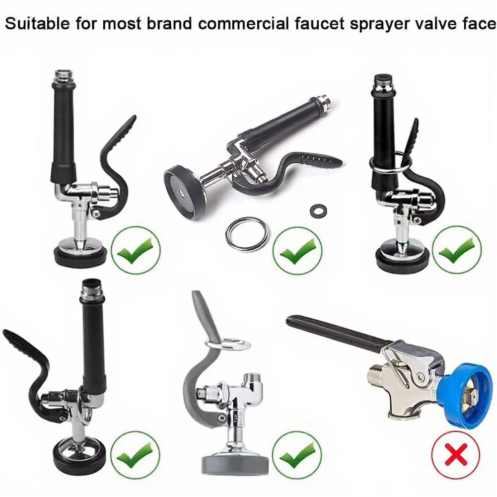 Spray Valve Component Kit with Spray Face Bumper for Pre Rinse Systems in Cafeterias and Foodservice Facilities