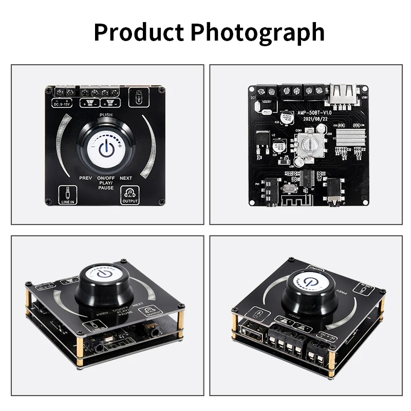 Bluetooth 5.1 App Multi-function Ape Lossless Decoding Mini High Fidelity 2 * 30W Digital Class D DIY Power Amplifier Module