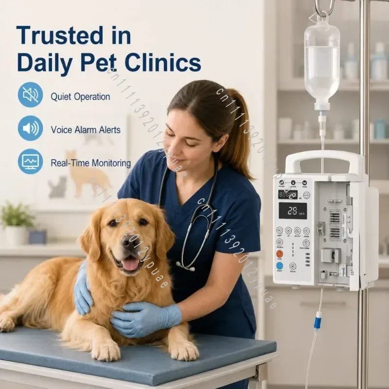 Large Animal Veterinary Medical Equipment Heavy Duty Continuous Volumetric Infusion Pump for Zoo Wildlife Rescue