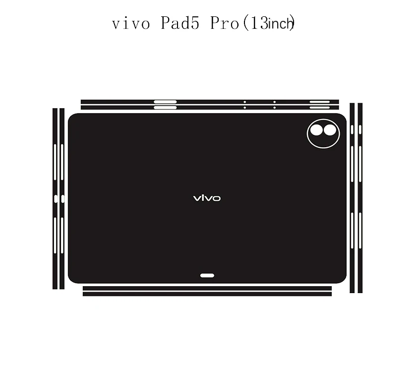 Pre-cut 1PCS Back+Side Skin Sticker Cover For Vivo pad air 11.5inch /pad3 Pro 13/pad 5Pro 13