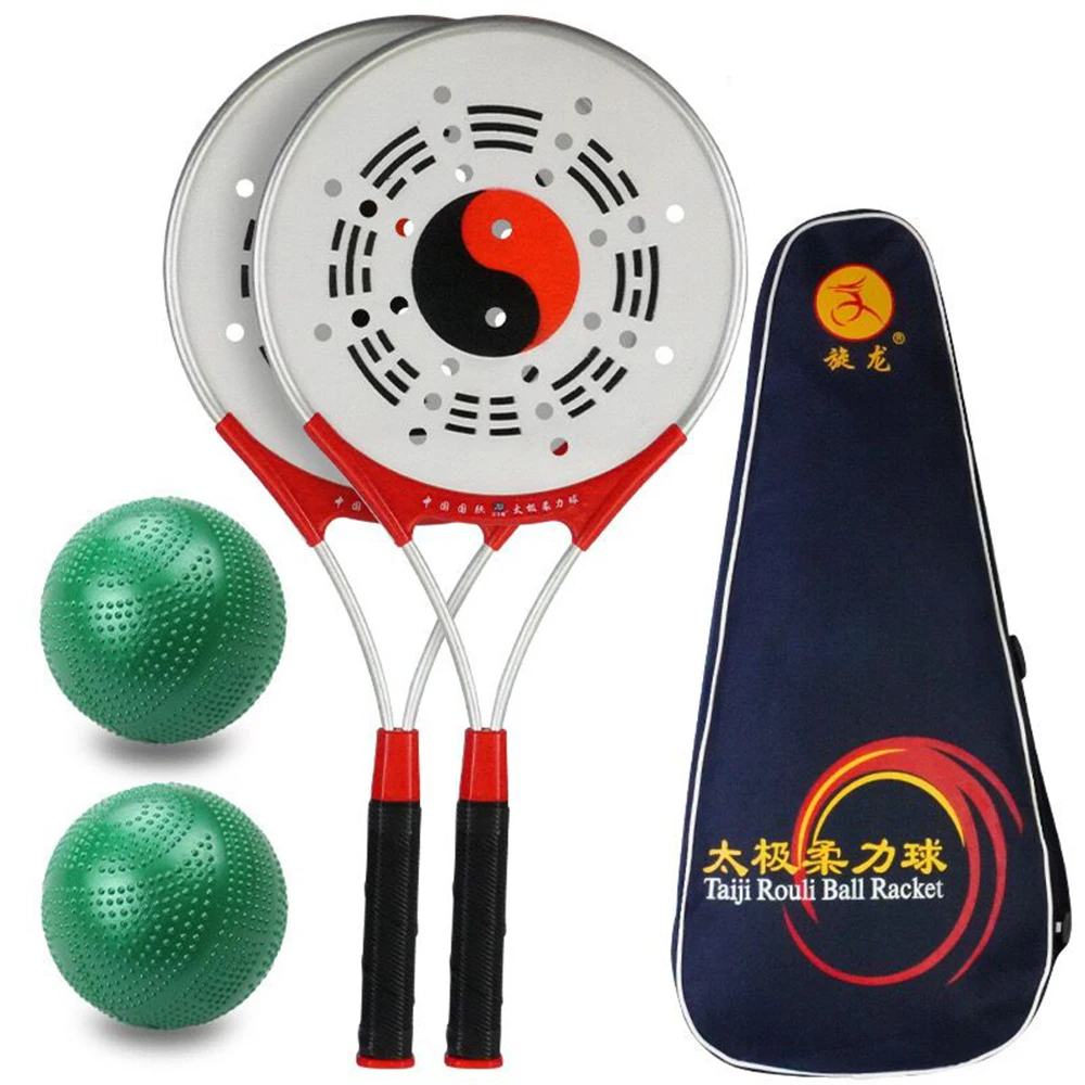 Chinese Kongfu Wushu Martial Arts Racket Set Tai Chi Racket Taiji Rouli with Balls