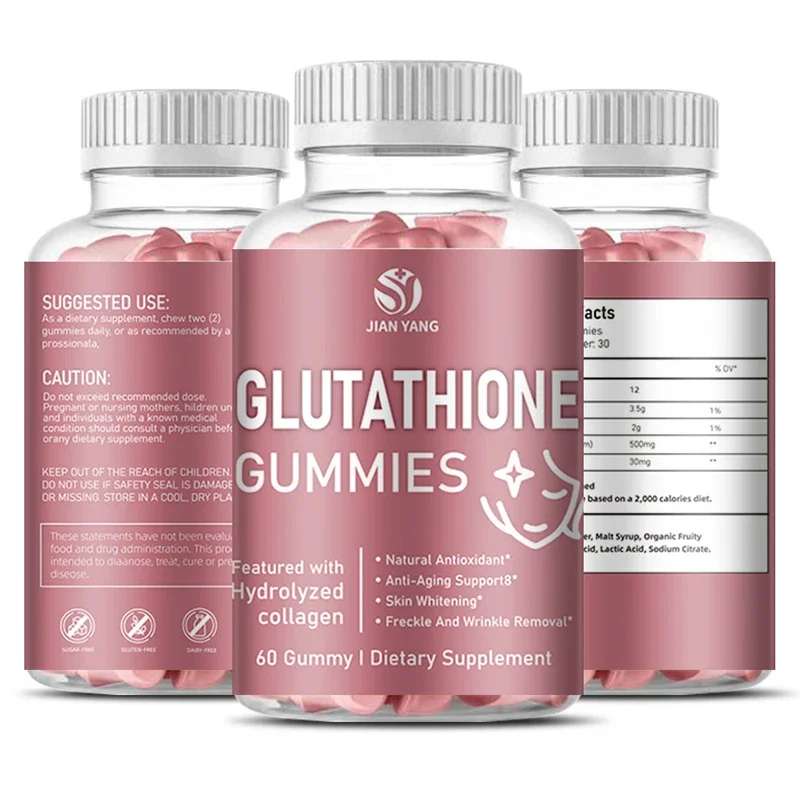 Glutathione Soft Candy Reduces Fine Lines Wrinkles Makes Your Skin Brighter Bear Soft Candy skin whitening