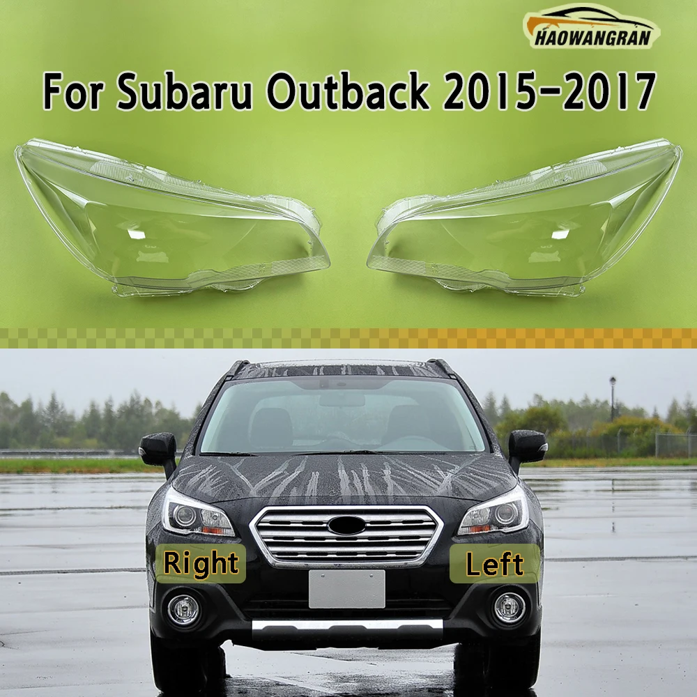 

For Subaru Outback 2015 2016 2017 Front Headlamp Cover Headlight Lens Transparent Shell Plexiglass Replace Original Lampshade