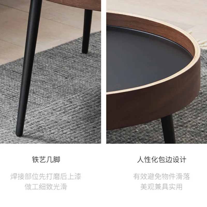 طاولات أريكة القهوة ذات التصميم الإيطالي لغرفة المعيشة بجانب السرير المعدني طاولات أريكة المستقرة الاستعداد أثاث المنزل الاسكندنافي Tavolino LLST