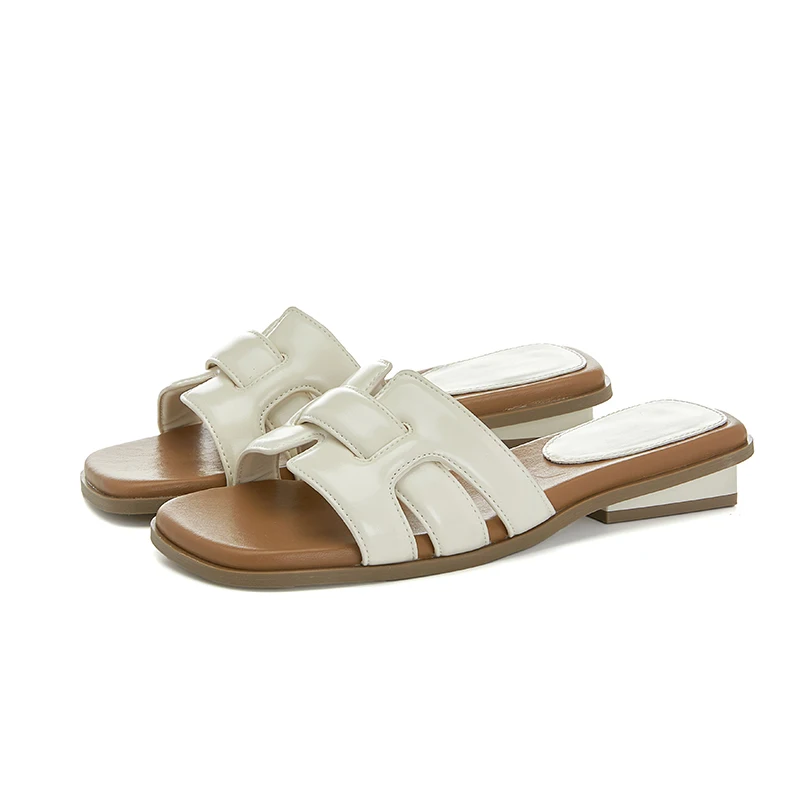 AIYUQI 슬리퍼 여성 여름 2025 새로운 착용 슬리퍼 여성 직조 캐주얼 비치 슬리퍼 여성