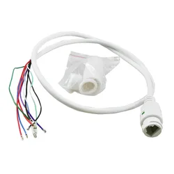 Cable de red RJ45 de alta calidad, Cable de puerto de red POE para cámara IP, Cable IP de monitoreo de 15V y 9 pines con luz