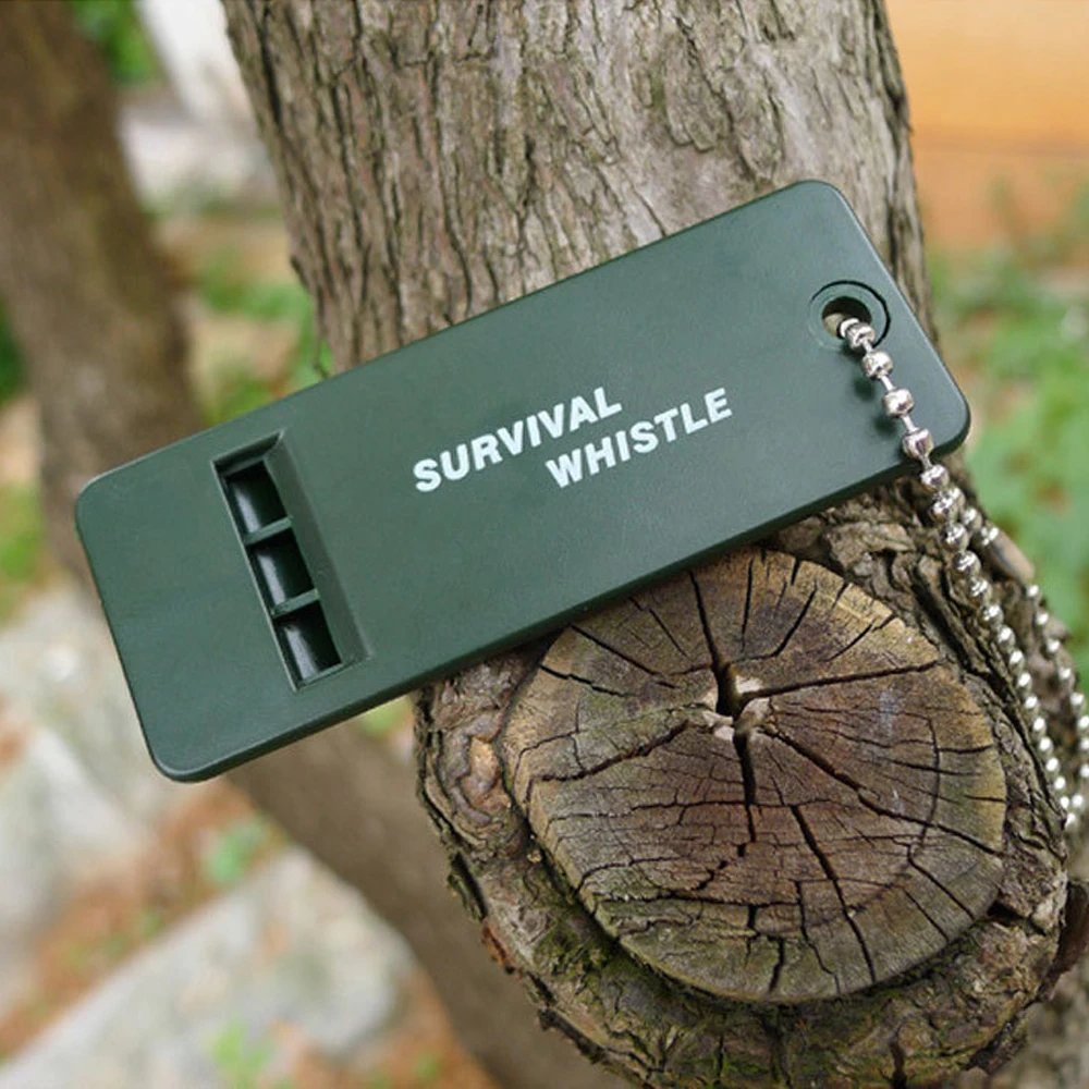 3-Frequency Whistle High Decibel Survival Whistle Portable Keychain Camping Hiking Emergency Survival Whistle Outdoor Tools