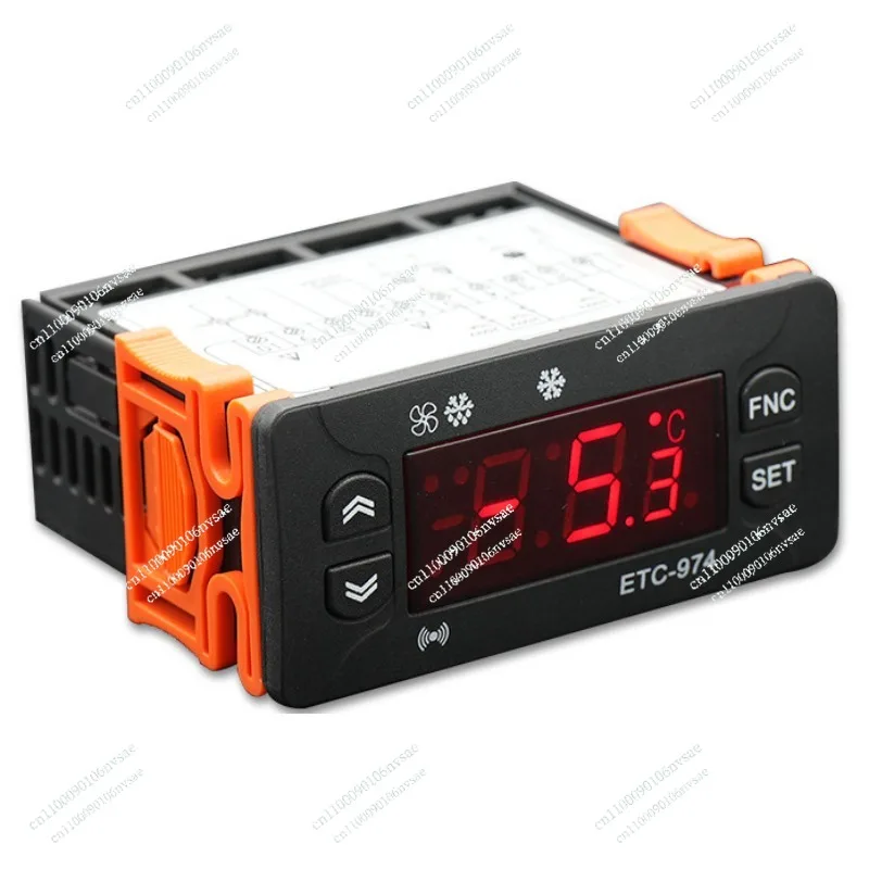 

6X ETC-974 Mini Temperature Controller Refrigerator Thermostat Regulator Thermoregulator Thermocouple NTC Dual Sensor