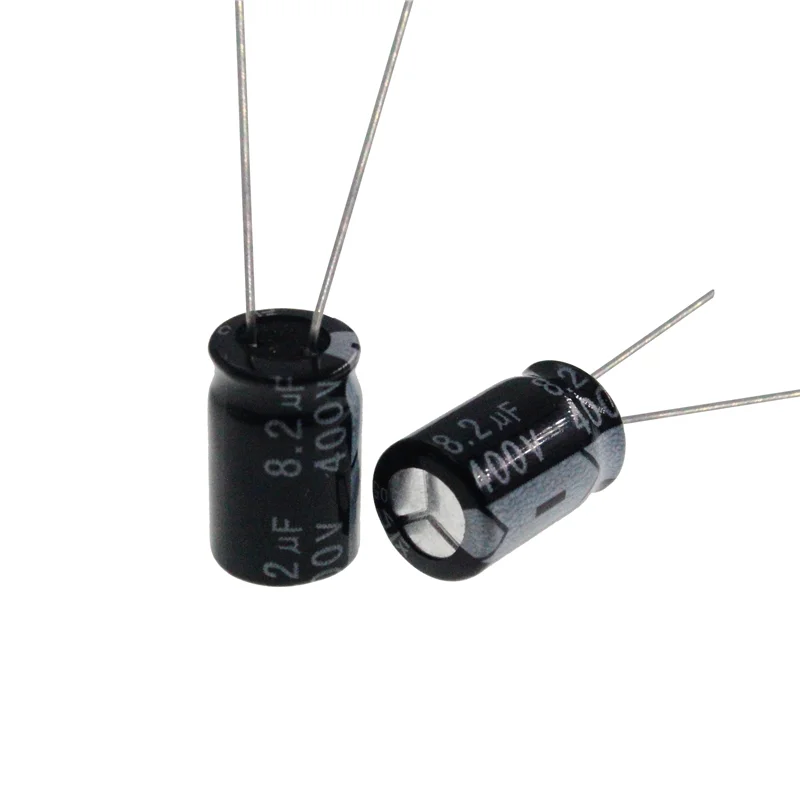 20pcs 400V 8.2uF 400Volt 8.2MFD Aluminum Electrolytic Capacitor 8*12mm Radial 8.2mf400v 8.2uf400v 400v8.2mf 400v8.2uf