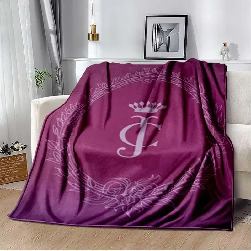 Juicy Couture Fashion Printed Blanket Leisure Sofa Blanket Home Travel PicnicSheet Office Soft AirConditioning CustomizableThrow