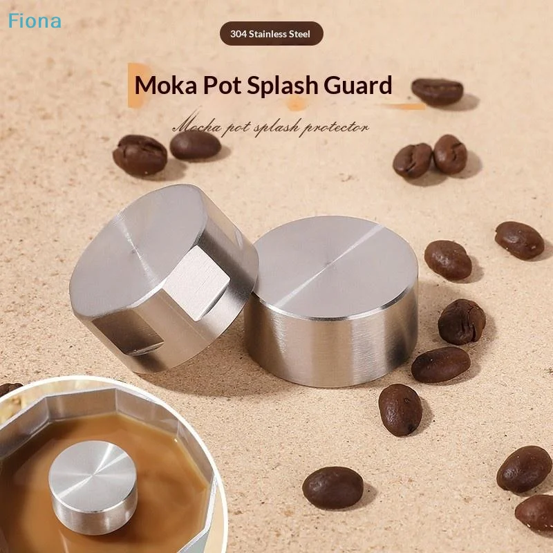 ♬Stainless Steel Moka Pot Stovetop Splash-proof Valve Moka Pot Splash-proof Cover Splash Cap Espresso Coffee Maker Accessories