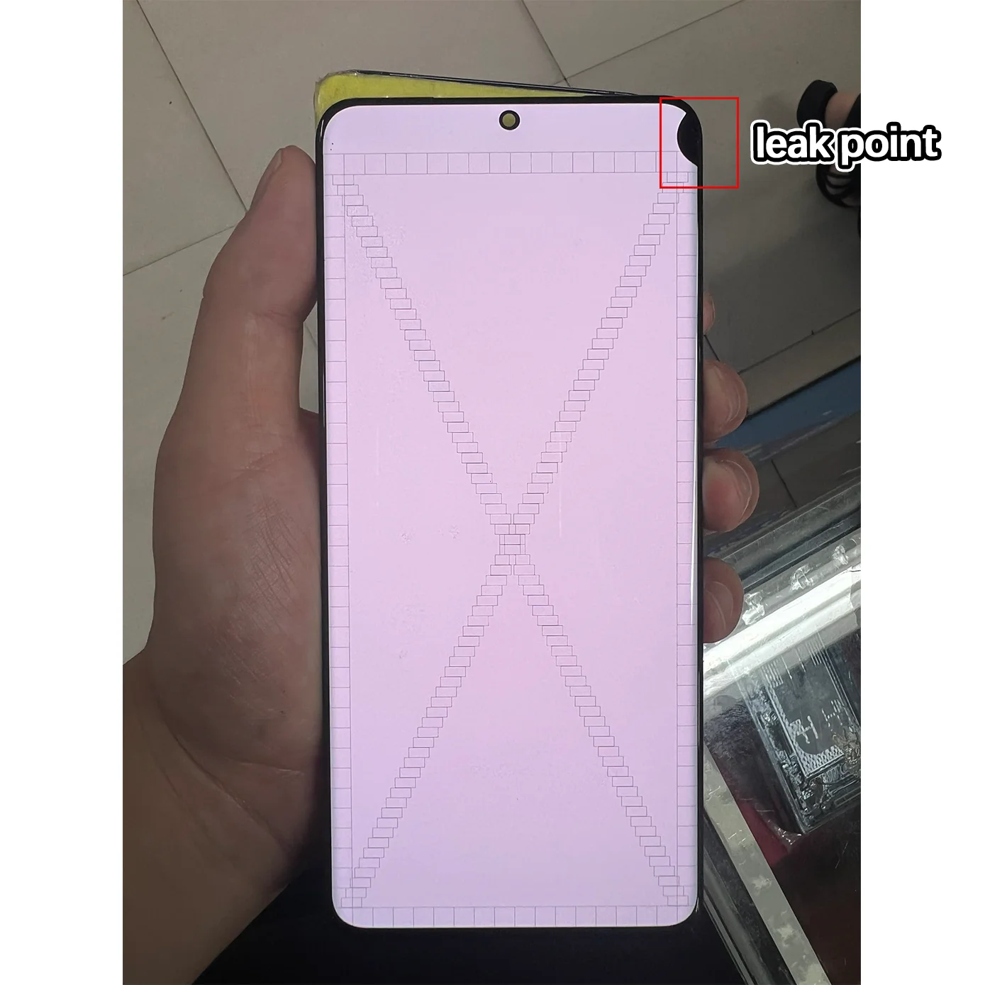 Ecran-tactile-amoled-avec-defaut-de-ligne-de-points-lcd-pour-samsung-s20-g980f-assemblage-numeriseur-avec-cadre