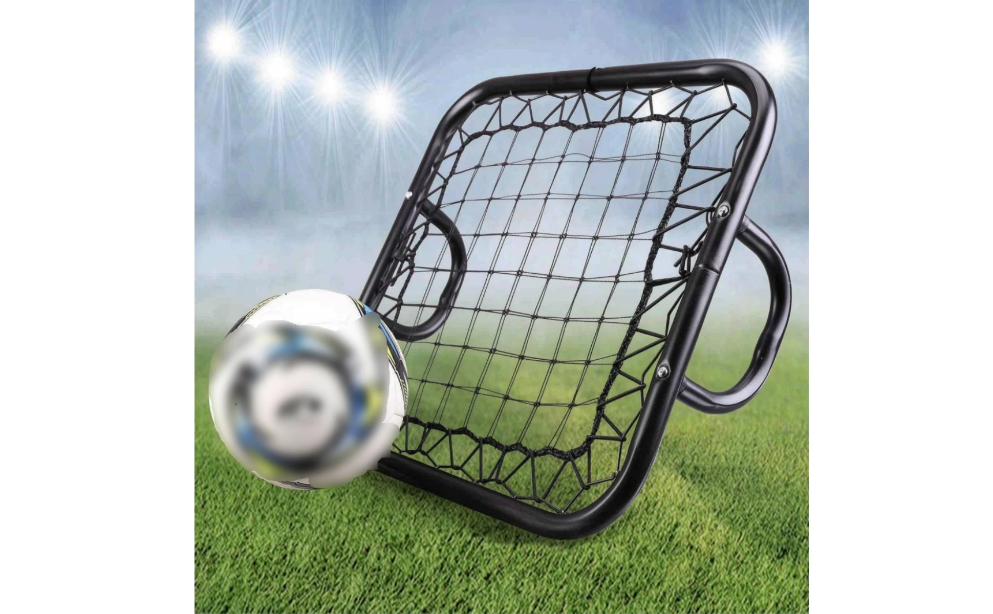 Portable Soccer Rebounder Net with Two-handle Design for Goalkeeper Reaction Training and Fast Rebounds at Home or Field Portable Soccer Rebounder Net with Two-handle Design for Goalkeeper Reaction Training and Fast Rebounds at Home or Field