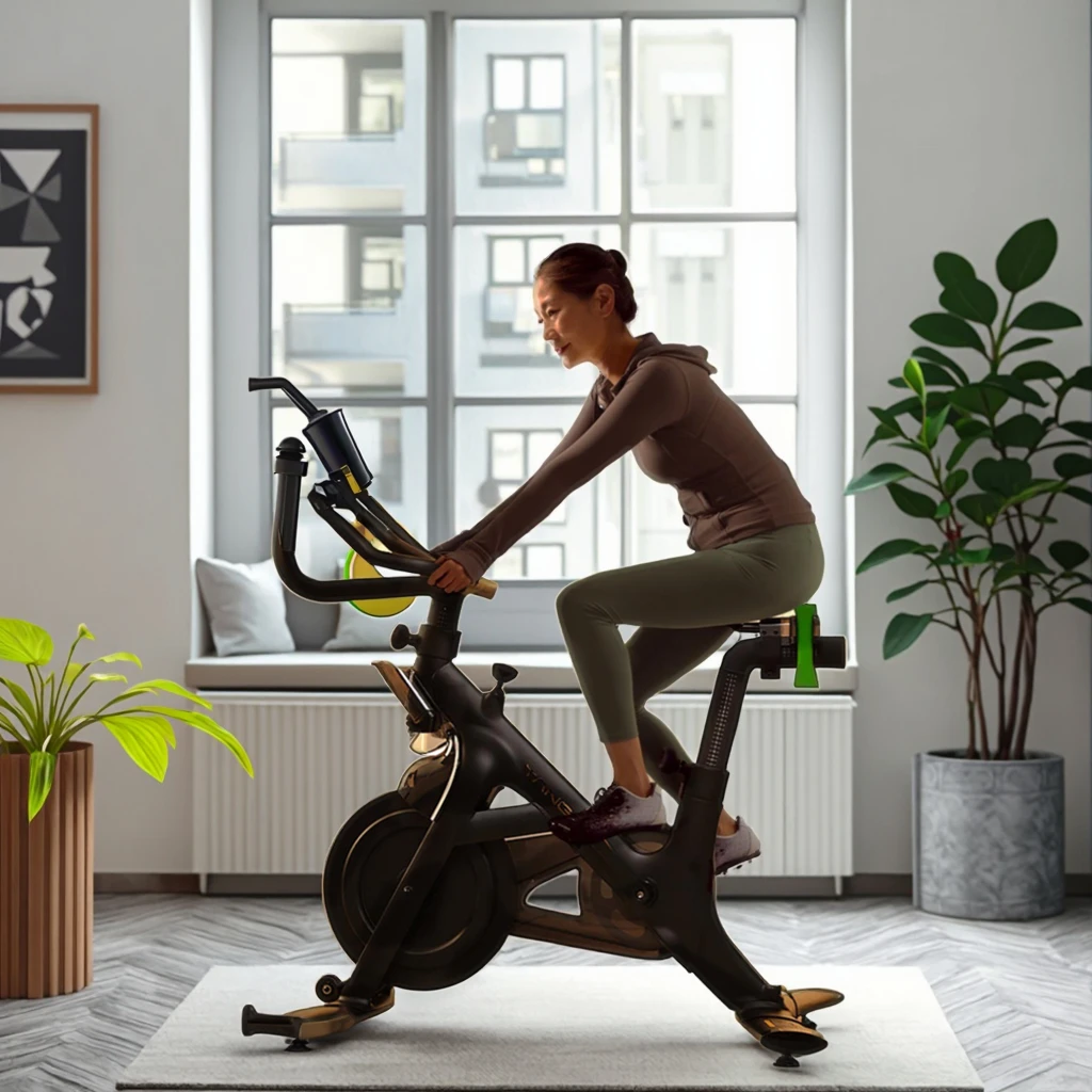 

Велотренажер для дома с магнитной тормозной системой, фитнес-оборудование для стационарных тренировок и спин-сайклинга, металлический корпус