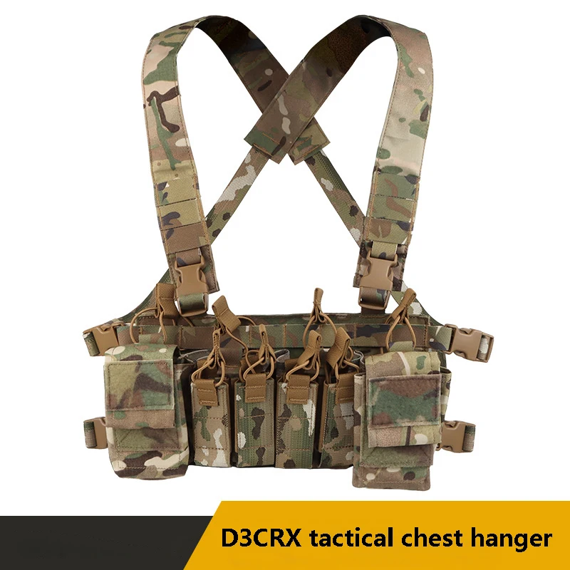 

Tactical D3CRX Camo Multi Functional Expandable Chest Rig, Vest with Function Pack, Storage Bag, Lightweight