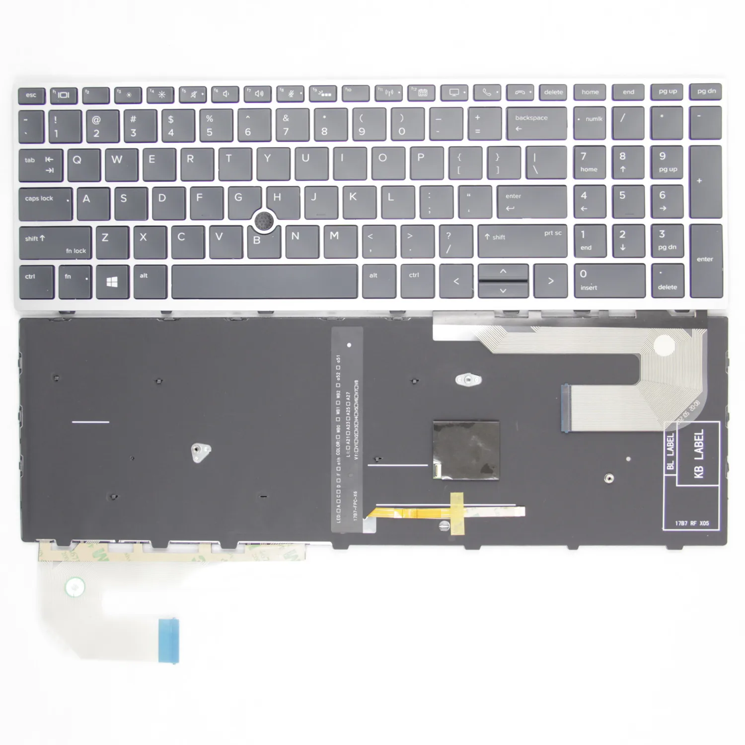 

100%New US For HP Elitebook 850 G5 855 G5 850 G6 855 G6 755 G5 750 G5 Zbook15U G5 English Laptop Keyboard Pointing Backlit