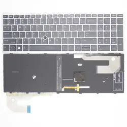 100%New US For HP Elitebook 850 G5 855 G5 850 G6 855 G6 755 G5 750 G5 Zbook 15U G5 15U G6 English Keyboard Pointing Backlit