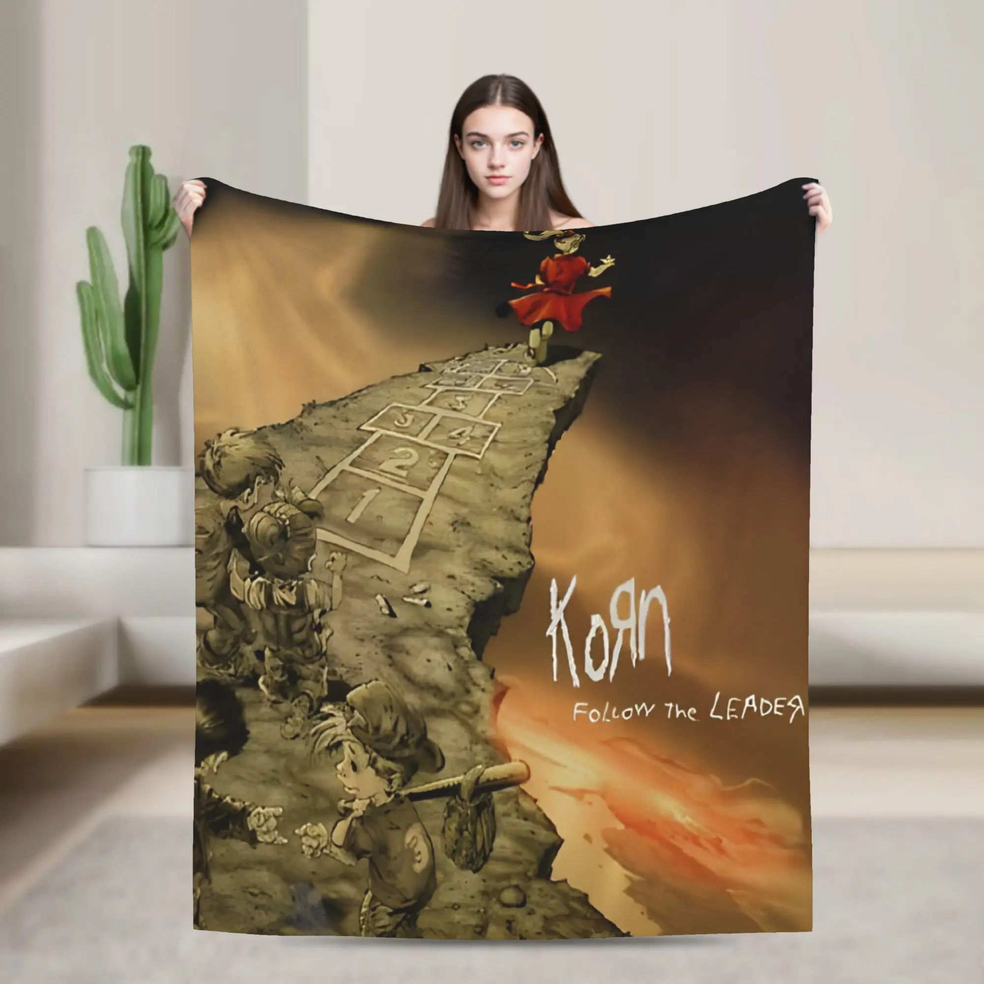 Freak on a Leash Korns Blanket Cover Nu Metal Band Neidermeyers Flannel Throw Blankets  Couch Personalised Lightweight Bedspread