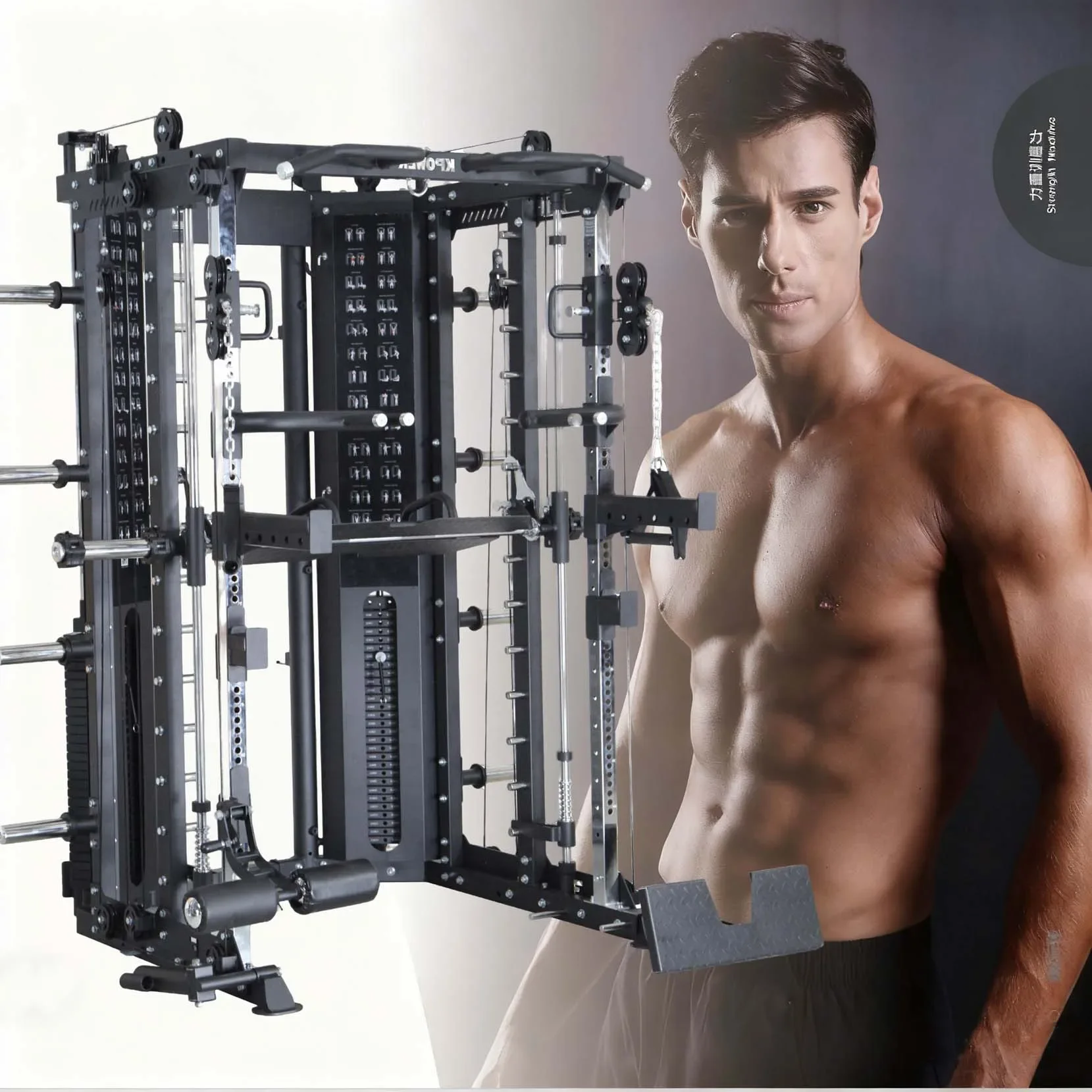 Commercial Squat Rack Multi Functional Trainer Gym Equipment Commercial Trainer Multi Function