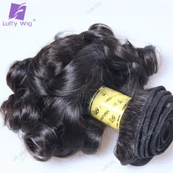 Double Drawn Aunty Funmi Hair Bundles Brazilian Remy Hair Bouncy Curly Weave Weft Human Hair Extensions For Black Women Luffy
