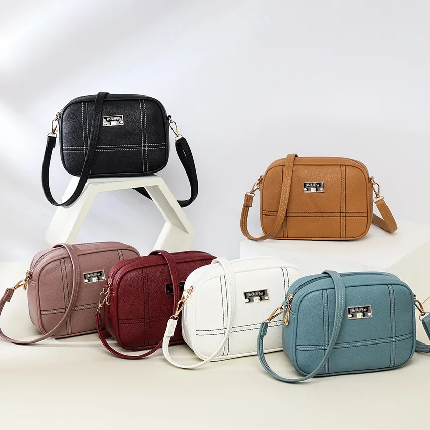 New Fashion Small Shiling PU Women's Bag High-end Sense Niche 2024 New Stylish Ins Crossbody Versatile Small Square Handbag