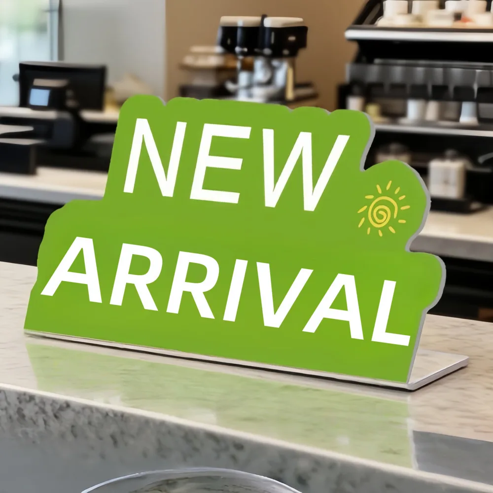 

Store Promotion Sign - Custom Acrylic Stand, Tabletop, Modern Style, A Personalized Sign Suitable For Restaurants And Hotels