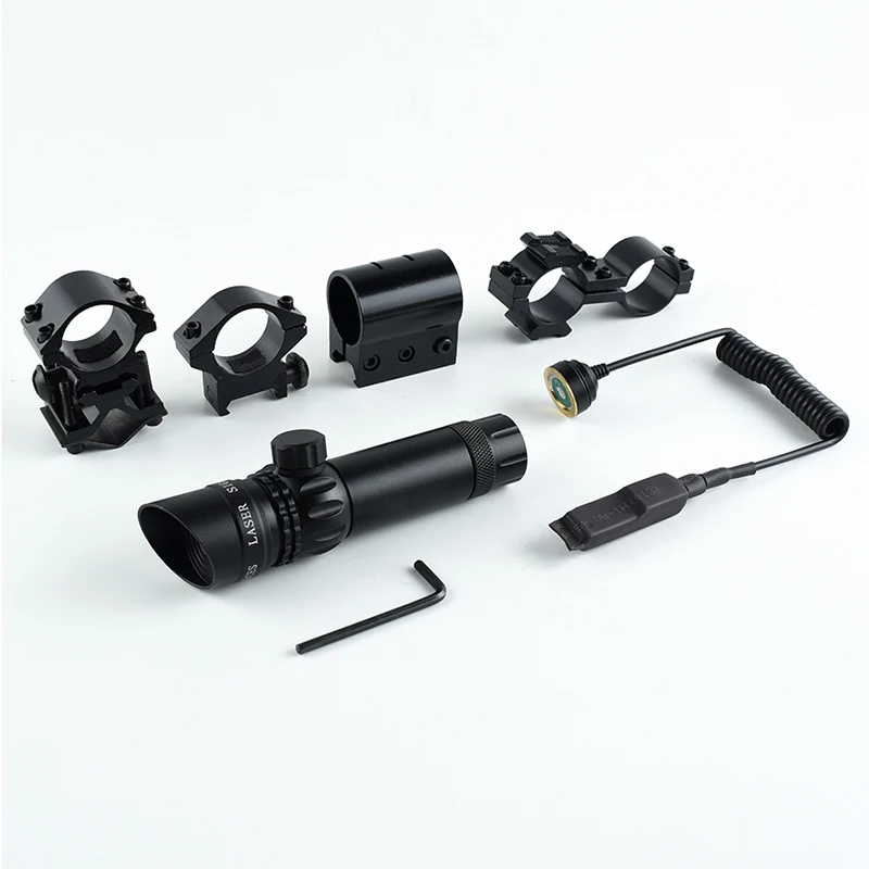 Taktisches Gewehr Red Dot Laser Leistungsstarkes Outdoor-Laservisierzubehör mit Druckschalter für Picatinny-Schiene 20 mm Halterung – Detail 5