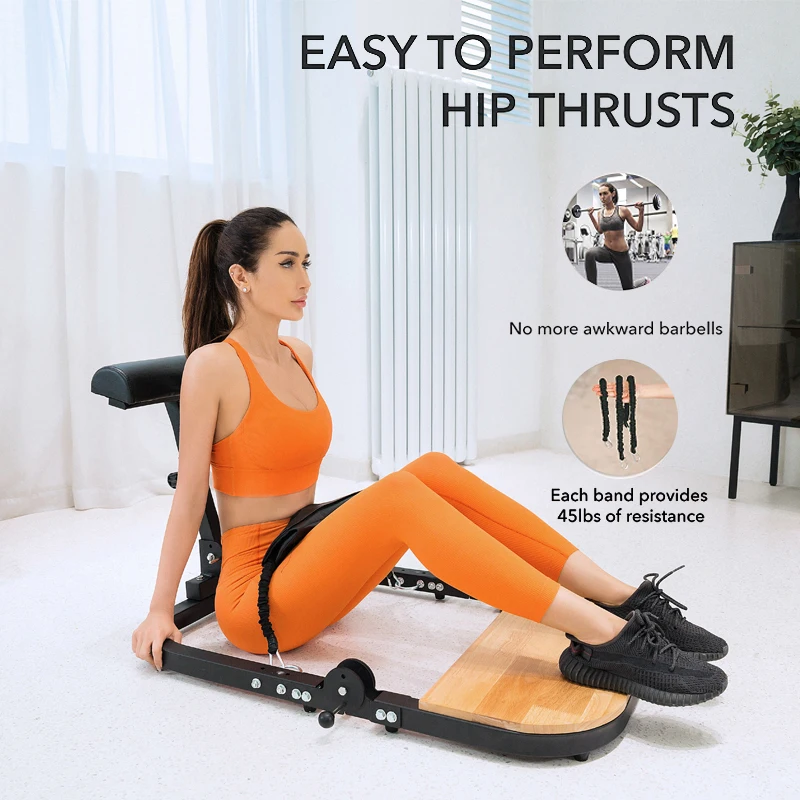 Fast delivery Hip Up Deep Thrust Trainer Lift Lifter  Thrust Machine Muscle Pelvic Fitness Buttock Wireless Hip Machine