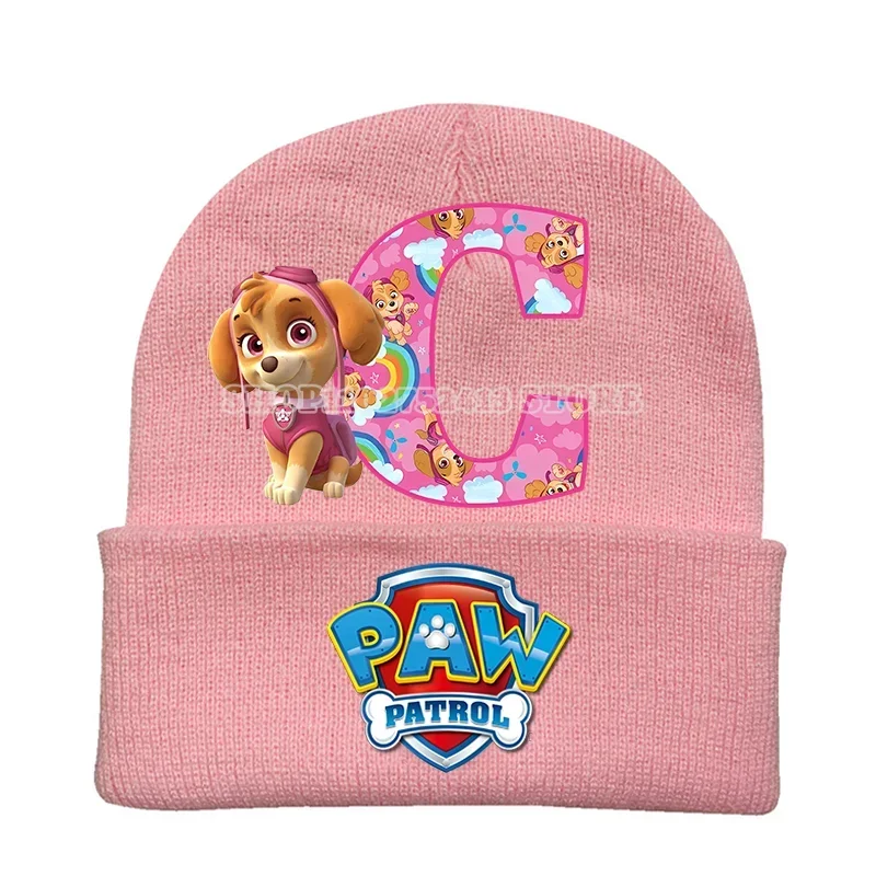 Paw Patrols Strickmütze Cartoon Anime Mädchen Kalte Kappen Chase Skye Pop Kopfschmuck Einfache Wolle Warme Wintermützen Kinder Geburtstagsgeschenk