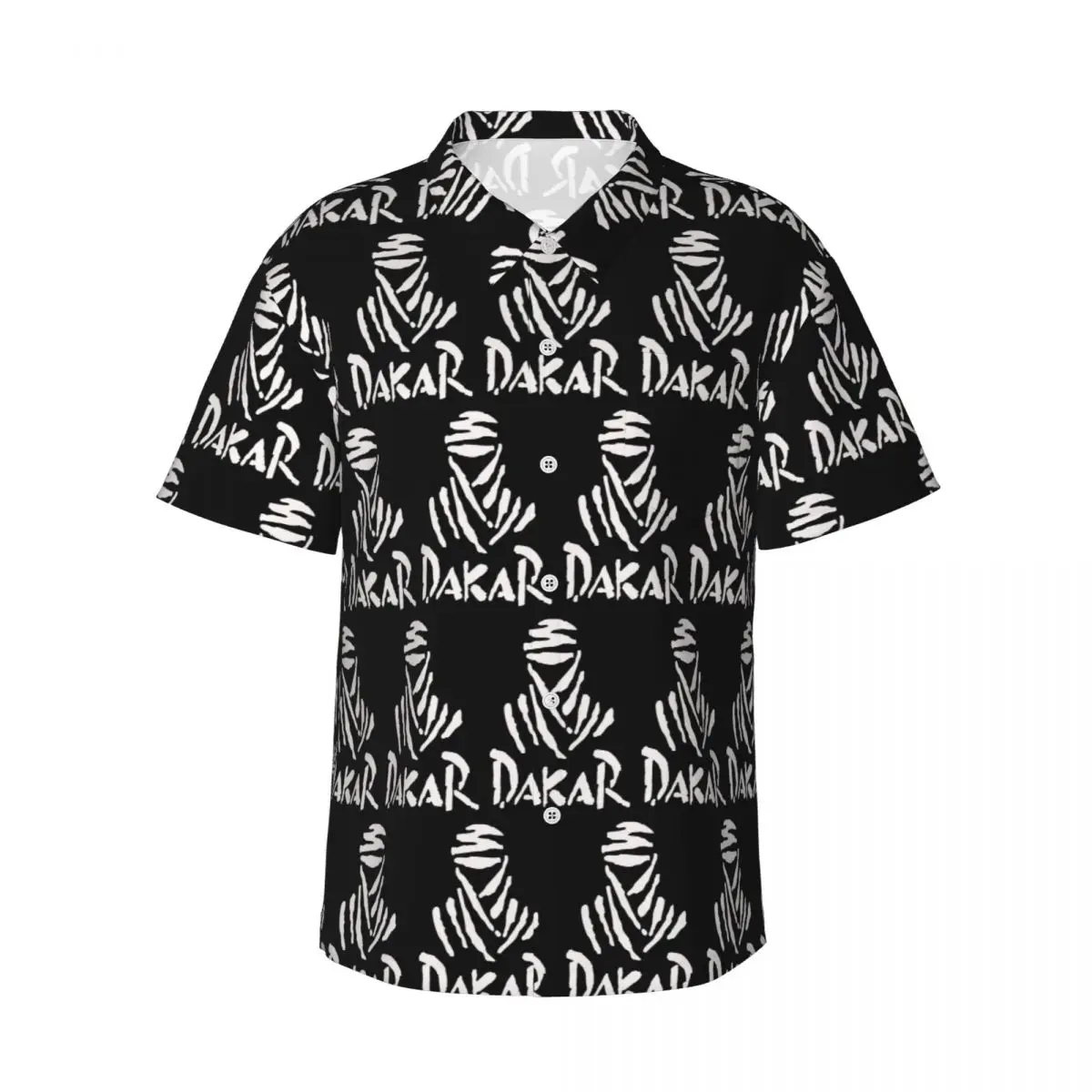 

Dakar Rally Men's Shirts Hawaiian Short Sleeve Shirt Casual Lapel Tops for Summer Beach