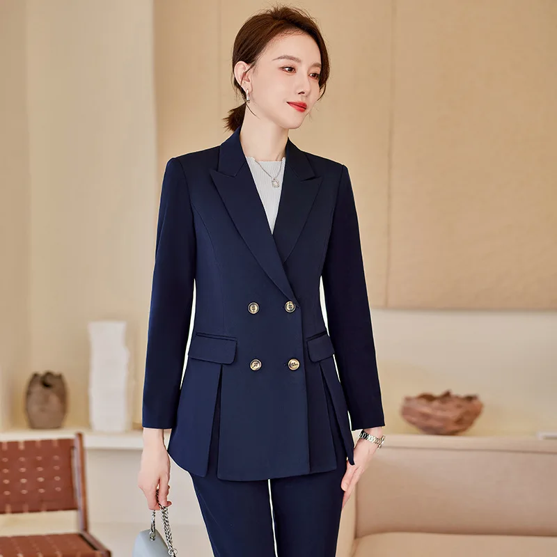 Civil Servant Interview Suit Suit Women's Business Wear Temperament Goddess Style Spring and Autumn Fashion Commuter High-End Su