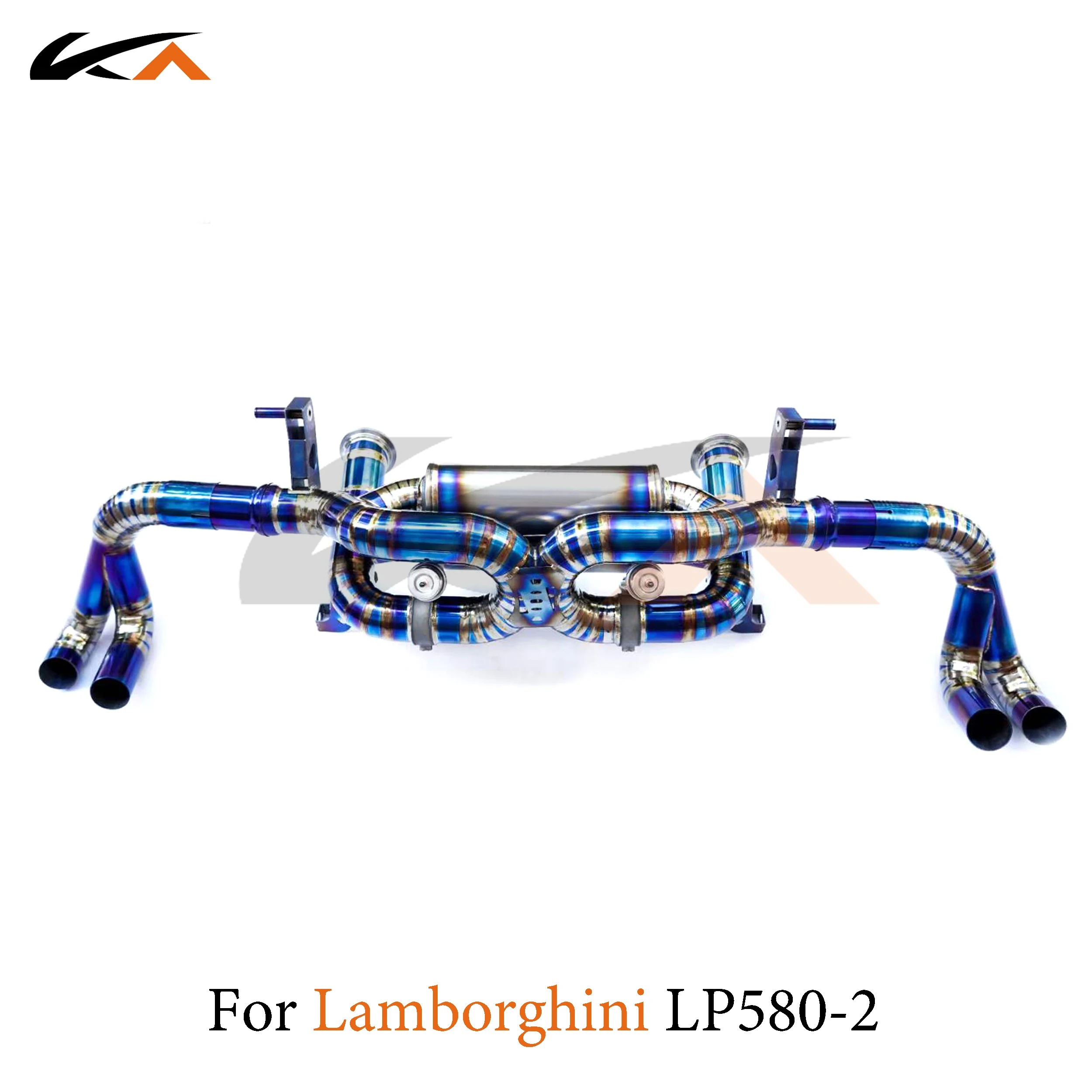 KA Tuning exhaust system titanium alloy catback for Lamborghini LP580-2 5.2L rear section performance parts muffler valve