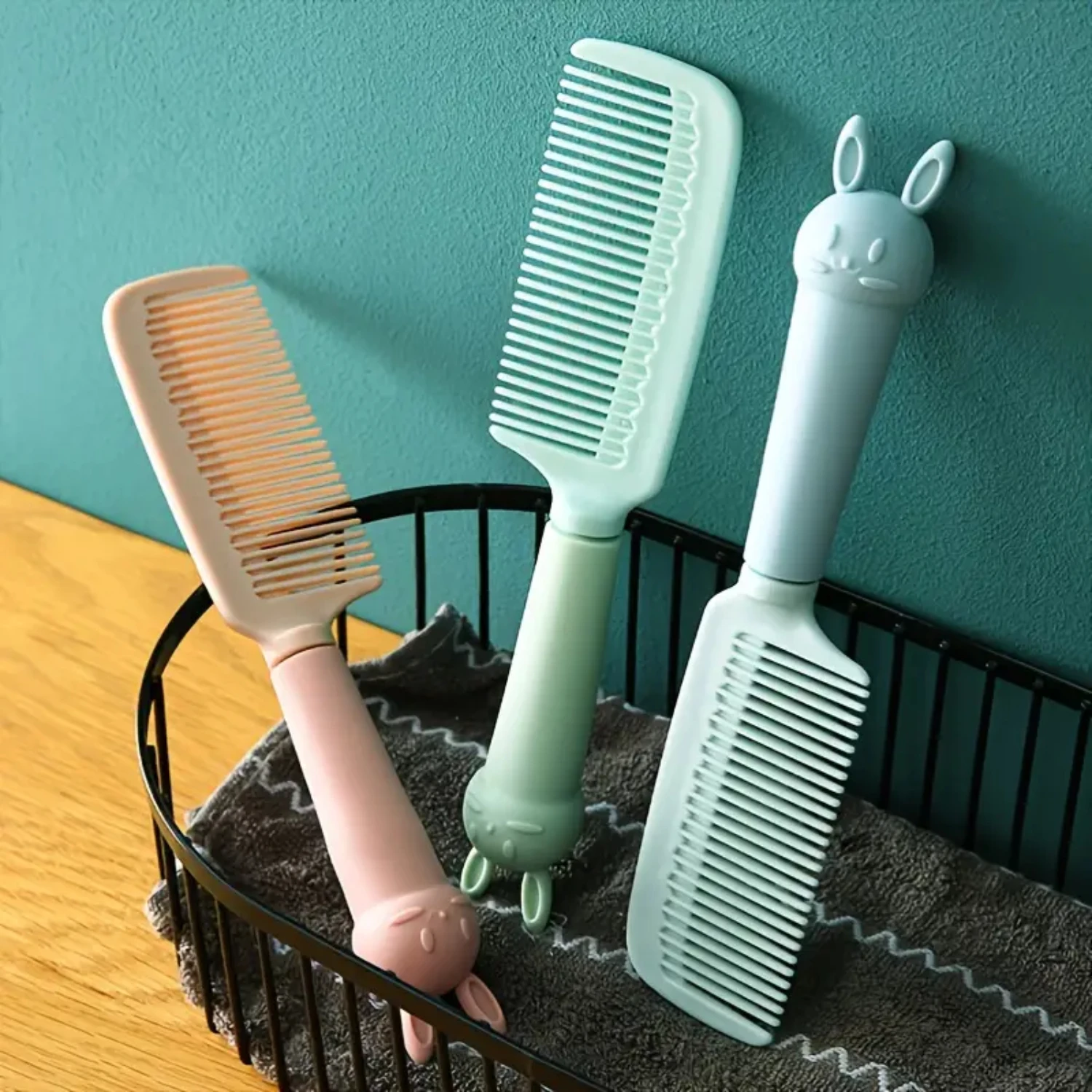 

Portable Cartoon Rabbit Comb for Cute Student Girls and Anti-static Adults and Children - Plastic Hair Comb Hair applicator Comb