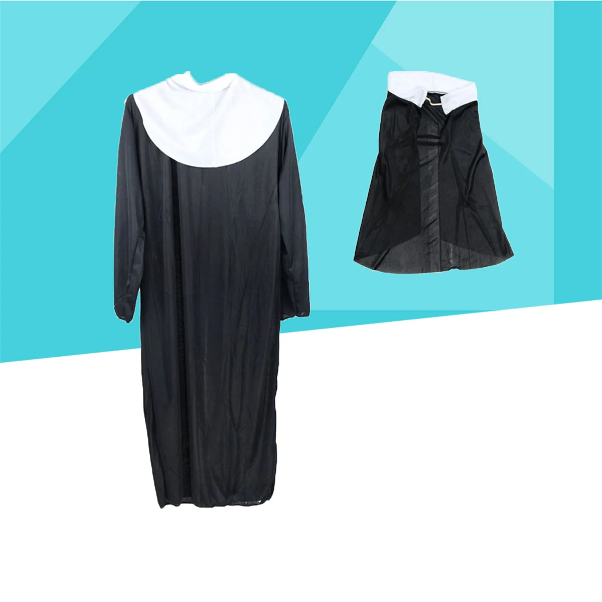 Devout Convent Worker Costume Halloween Costumes for Women Headgear Cosplay Outfit