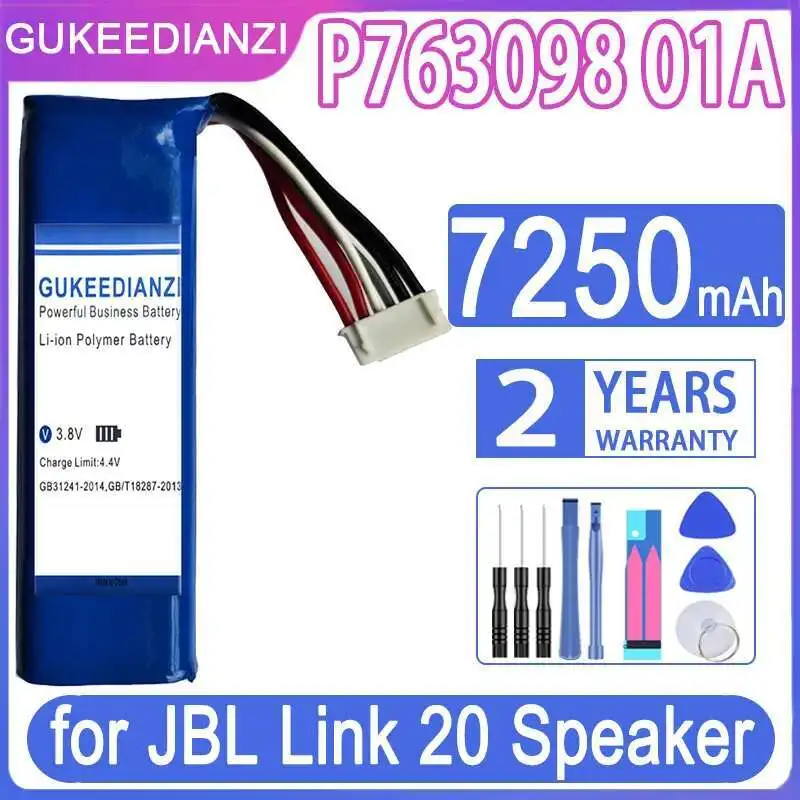 

Долговечный аккумулятор динамика P763098 01A для быстрой зарядки Jbl Link 20 7250 мАч