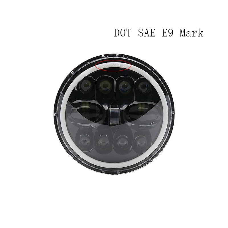 2/1 قطعة 7 "LED المصباح زاوية عيون DRLHeadlamp مرحبا/منخفضة بدوره إشارة ل الحضرية 4x4 سوزوكي الساموراي جيب العالمي 7 "موتو العلوي