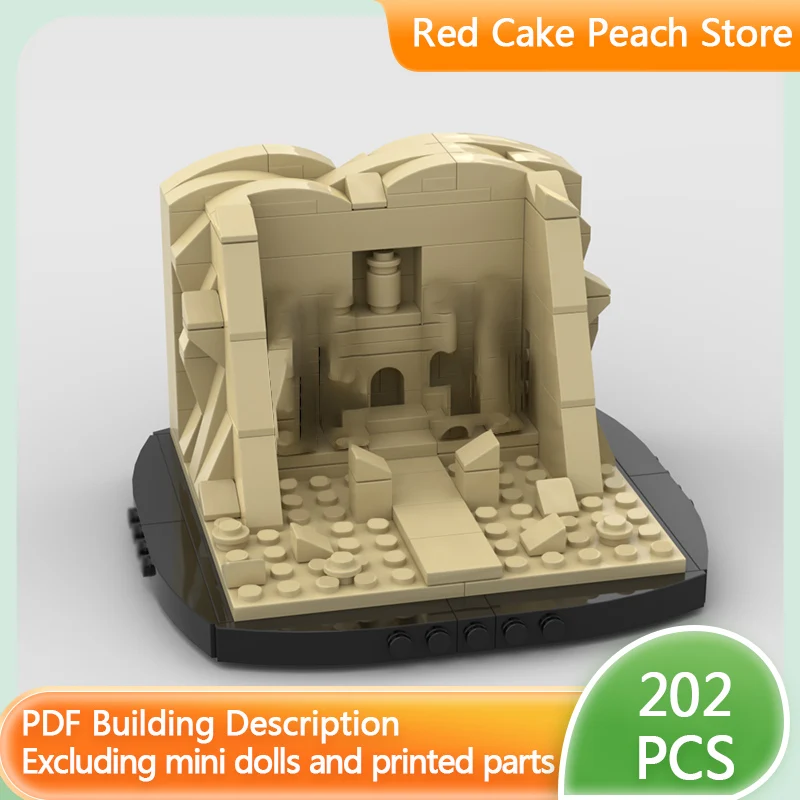 

City Street View Model MOC Building Bricks Mini Abu Simbel Temple Modular Technology Children Holiday Gifts Assemble Toys Suit