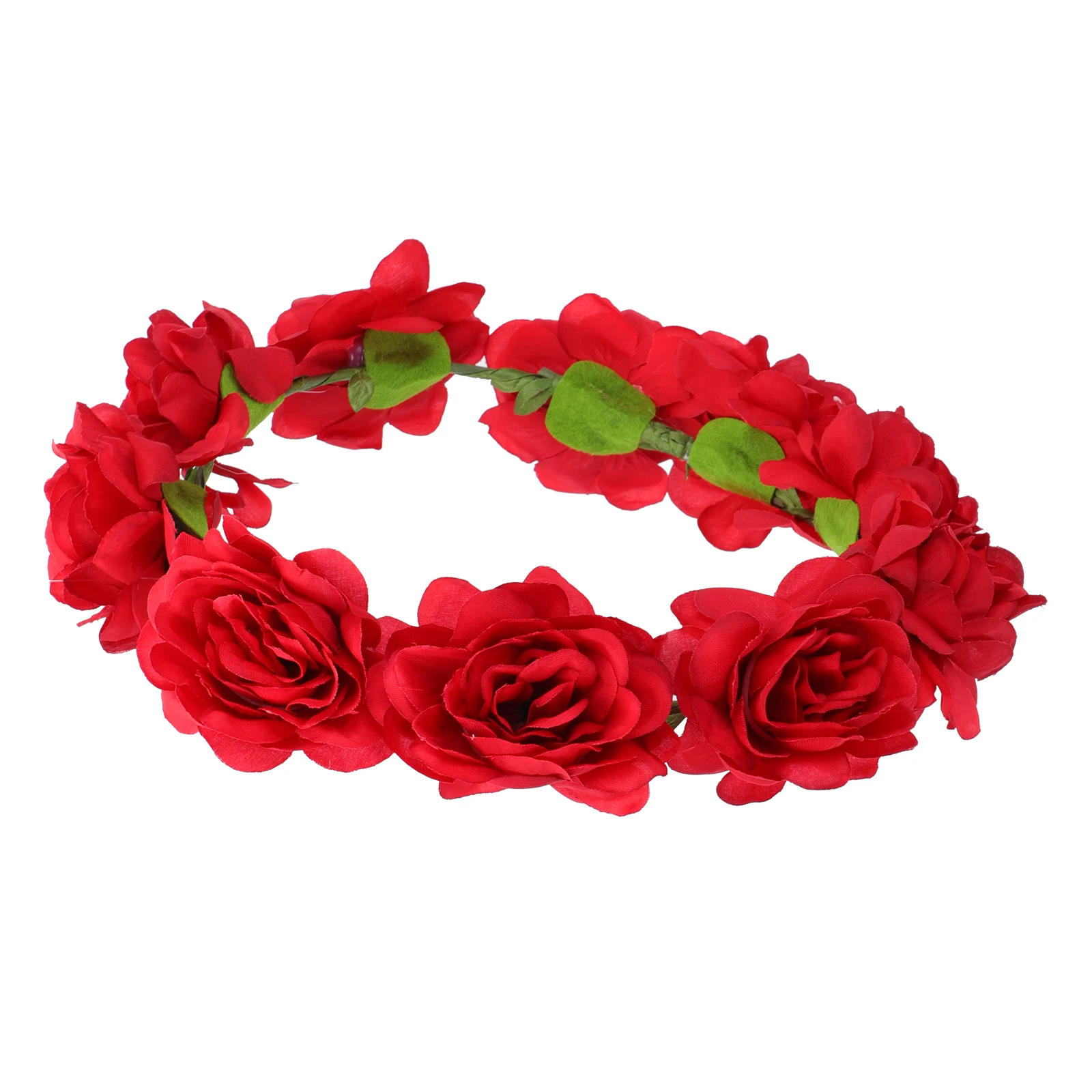 

1pc Rose Headband Women Valentine Day Hairbands Floral Cloth Floral Hairband Cloth Flower Wreath Flower Hair-Hoop Hoop