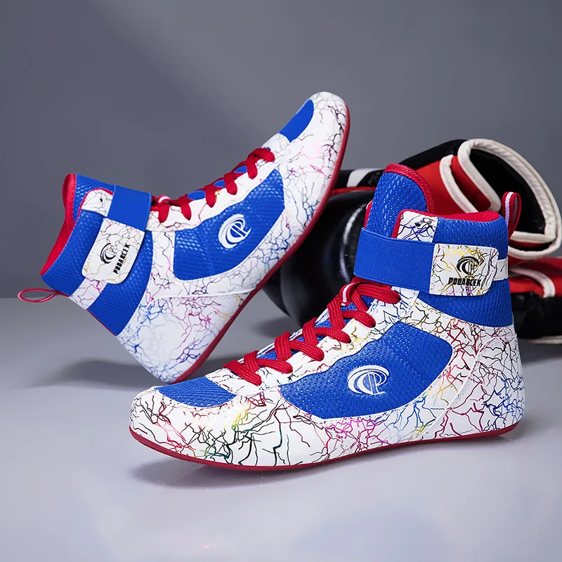 

2026 Autumn New Mens Womens Boxing Shoes Professional Shock-absorbing Wear-resistant Sports Shoes Stable Support Wrestling Shoes