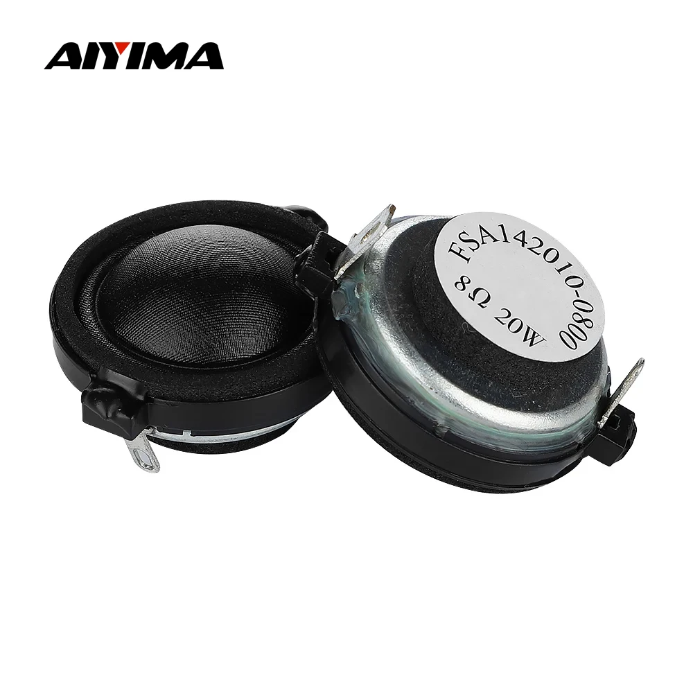 

AIYIMA 2Pc 1.2 Inch Tweeter Neodymium Dome Silk Film Sound Speaker 8Ohm 20W Treble Loudspeaker HIFi Multimedia Bookshelf Speaker