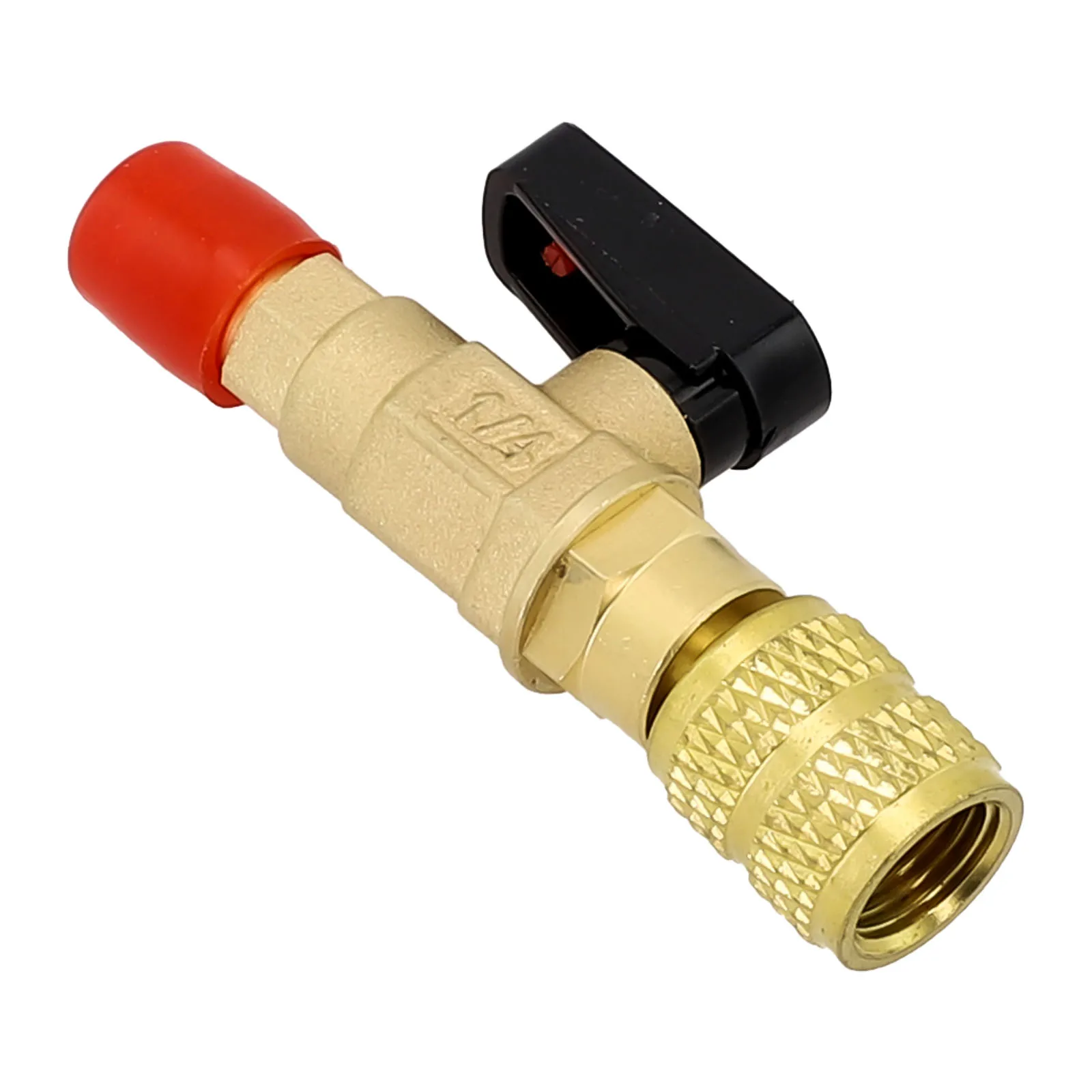 Globe Valve Shutoff with 1/4 ACME Female Right Hand Thread and 5/16 SAE Male Right Hand Thread for Reusable Bottles