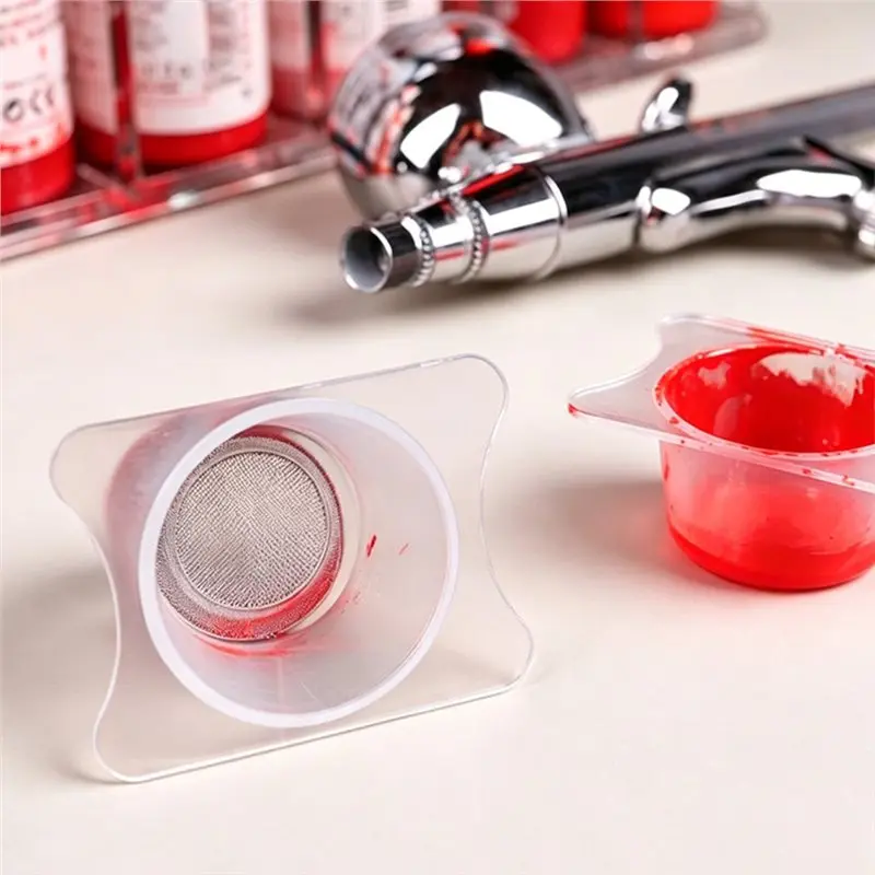 YANA50I 8 PCS Airbrush Paint Cup Strainers, Fine Mesh Filter Screens(150 Mesh And 200 Mesh ), Reusable For Art And Crafts